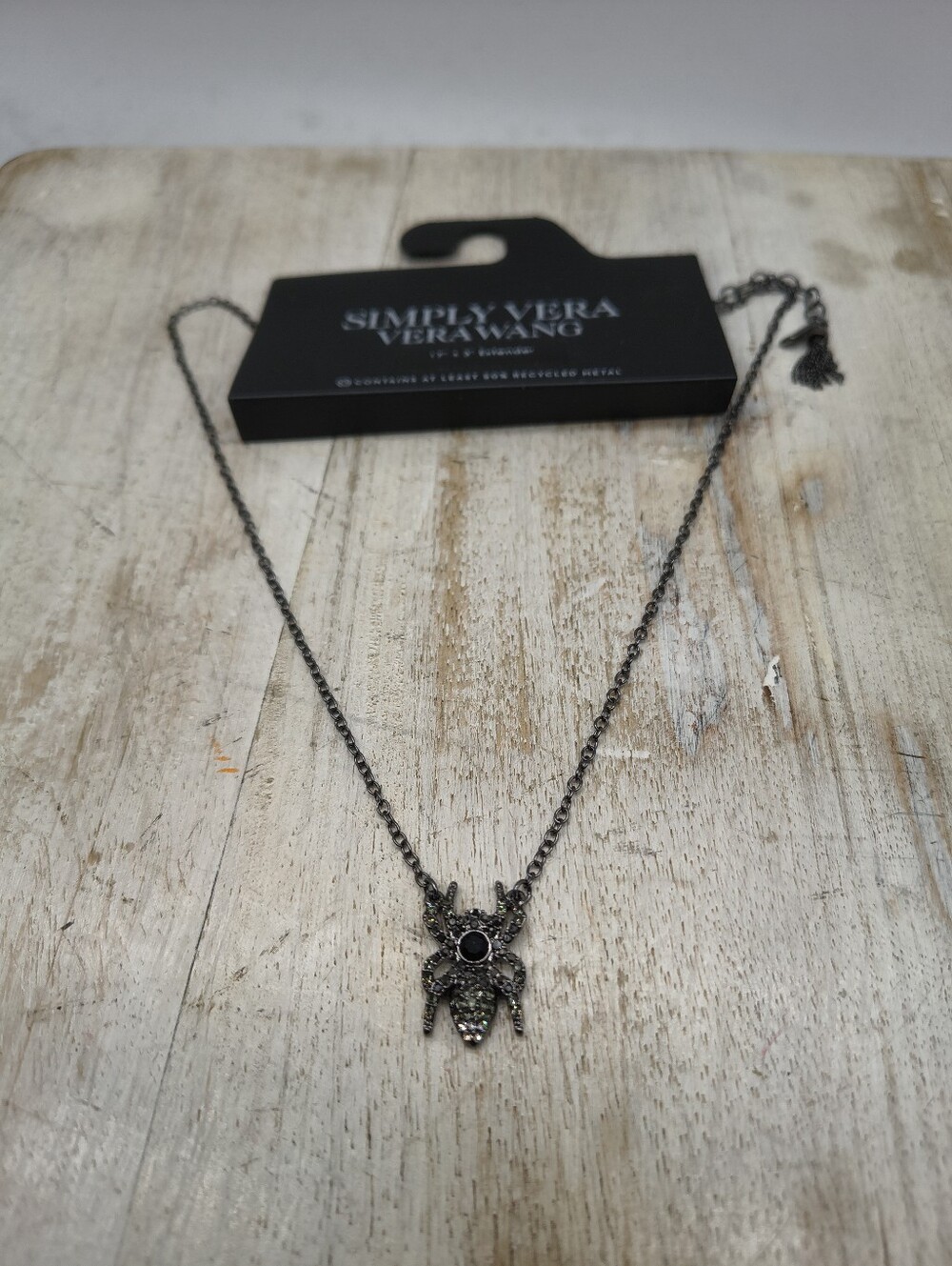 Simply Vera Vera Wang Halloween Spider Necklace
